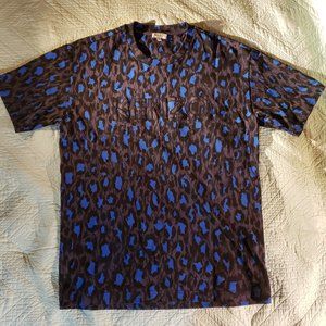 Leopard Print KENZO LOGO CREW NECK TEE